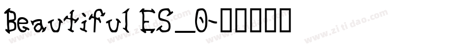 Beautiful ES_0字体转换